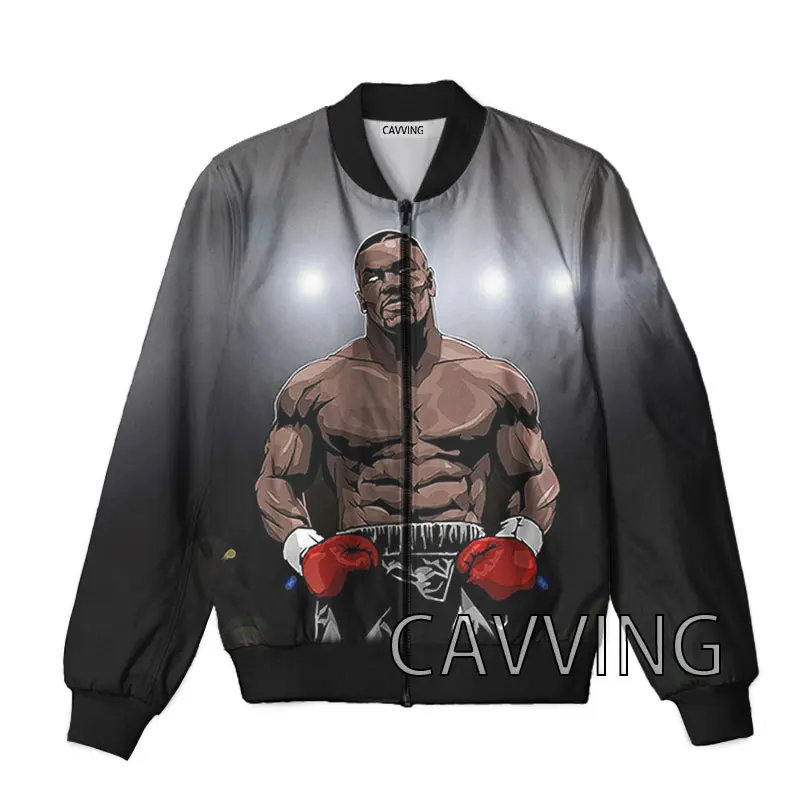 CAVVING 3D Printed  Mike Tyson  Zipper Bomber Jackets Men Overcoat Mens Coat Zip Up Jackets for Women/Men  Z01