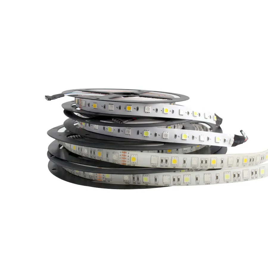 12 V LED Strip RGB Light non impermeabile 60led/m 5050 RGB 1M 5M Led Strip Light 12 V Volt flessibile Diode Ribbon light TV retroilluminazione