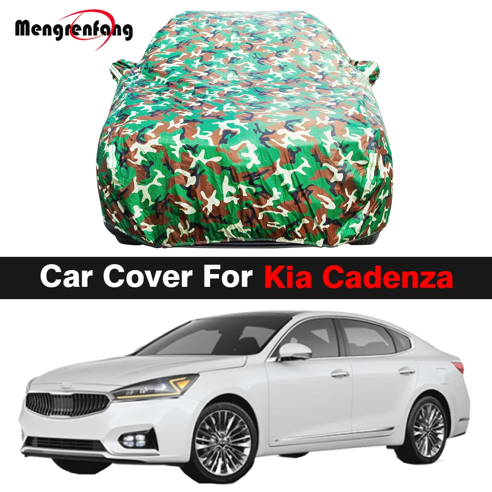 

Camouflage Waterproof Car Cover For Kia Cadenza K7 2009-2023 Auto Outdoor Anti-UV Sun Shade Snow Rain Protection Cover Dustproof