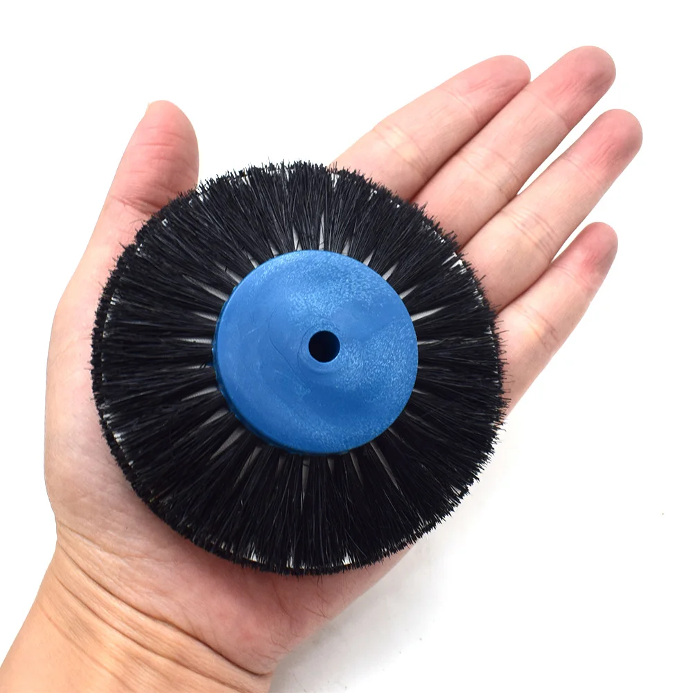 1/5/10 PC 80mm Black Bristle Polishing Brush with Cloth Inside for Metal Gold Silver Cleaning Buffing Professional Jewelry Tools