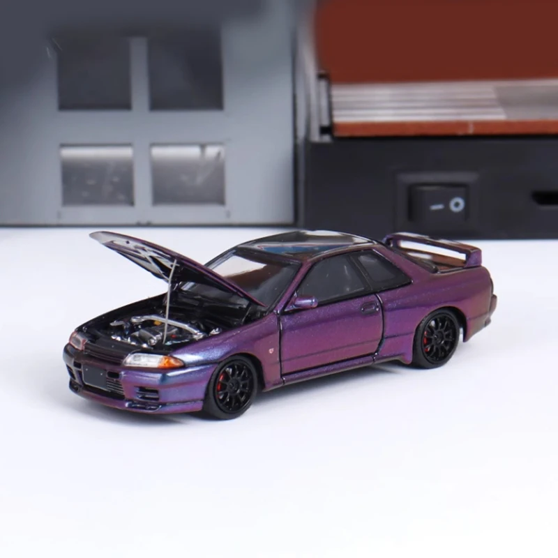 

Diecast 1:64 Scale GT-R Top Secret Alloy Car Model Finished Product Simulation Toy Collection Gift Static Model Display