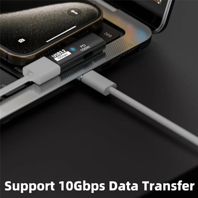 GO-2-In-1 USB C To USB 3.2 Adapter With 100W Charging Port, Thunderbolt 4/3 OTG Converter For Rog Ally,For Steam Deck