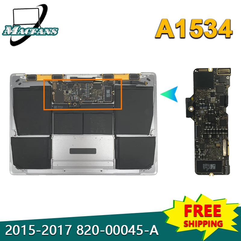 Tested A1534 Motherboard 1.2GHz 820-00687-A for MacBook Retina 12