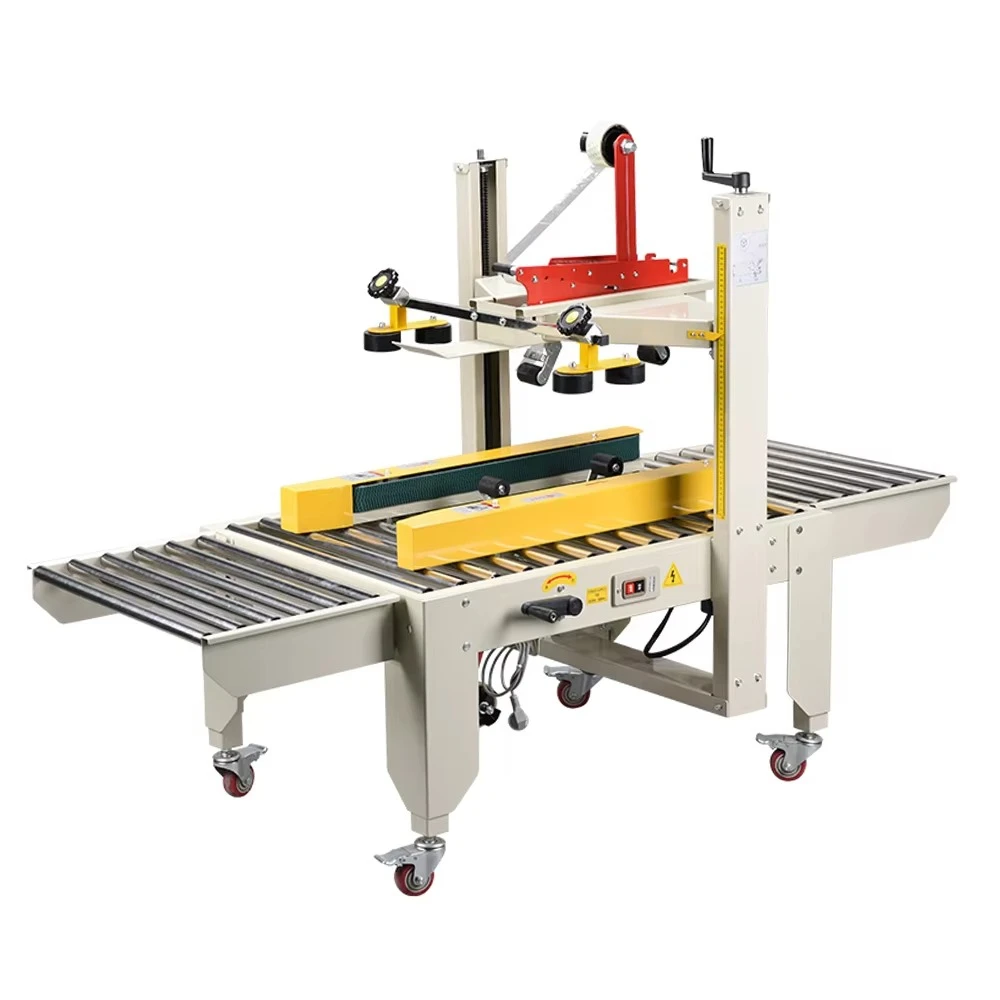 FXC5050 Electric Automatic Carton Taping Machine, Auto Box Sealing And Packing Equipment