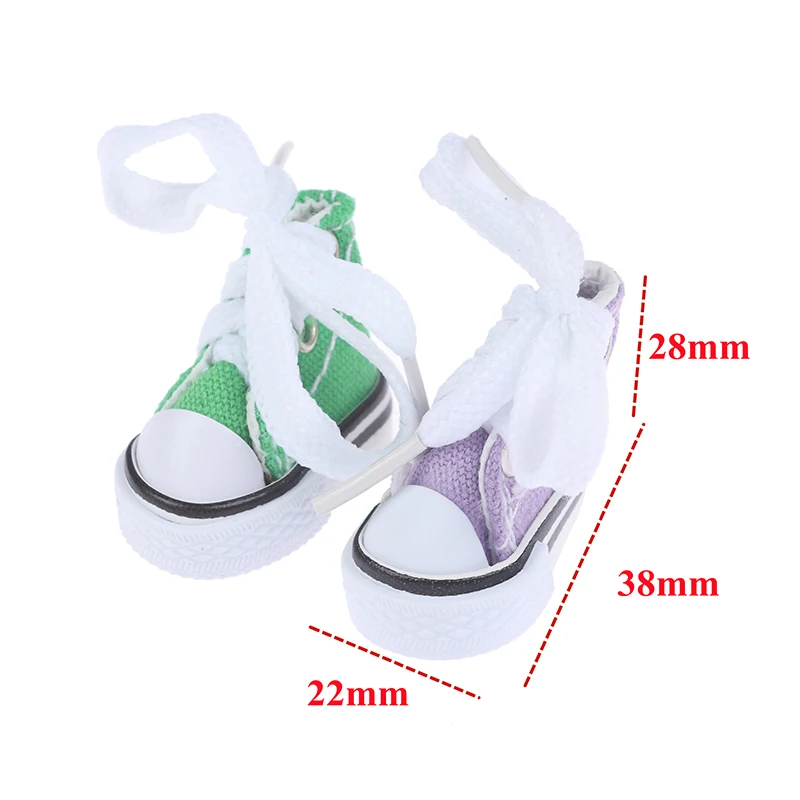 1 Pair Mini Finger Shoes Canvas Toys Boots Cute 1/6 Doll Shoes Skateboard Shoe Doll Accessories For Finger Skate Fingerboard