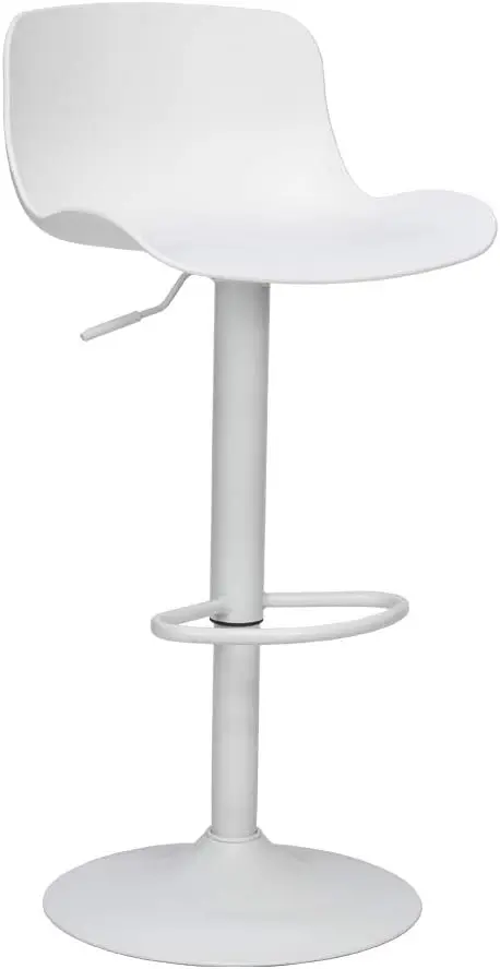 Taburete Alto para Cocina/Bar Regulable en Altura (Blanco)