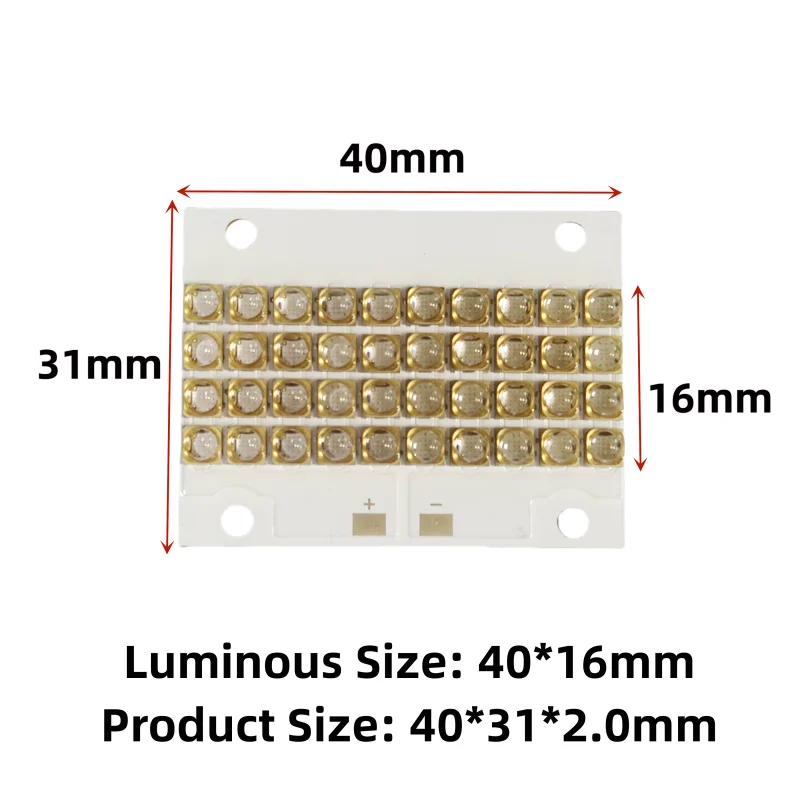 

120W 3535 uv curing lamp led uv 365nm 385nm uv lamp 395nm 405nm Led module uv led light for printer