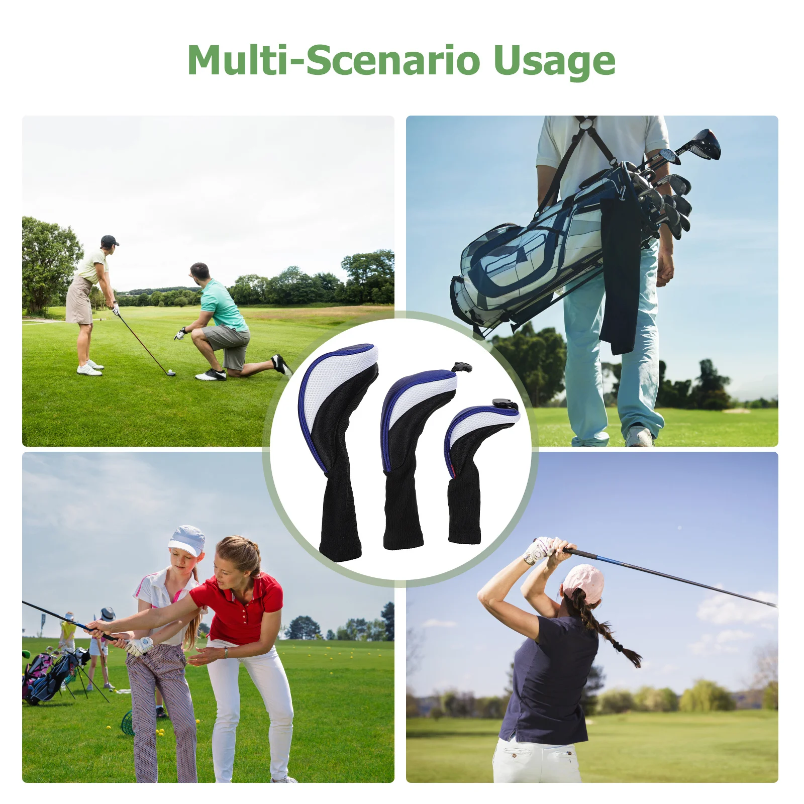 

Golfs Club Head Cover Premium Material Strong Protection Smooth Fit Golf Club Accessories Golfs Clubs Head Cover