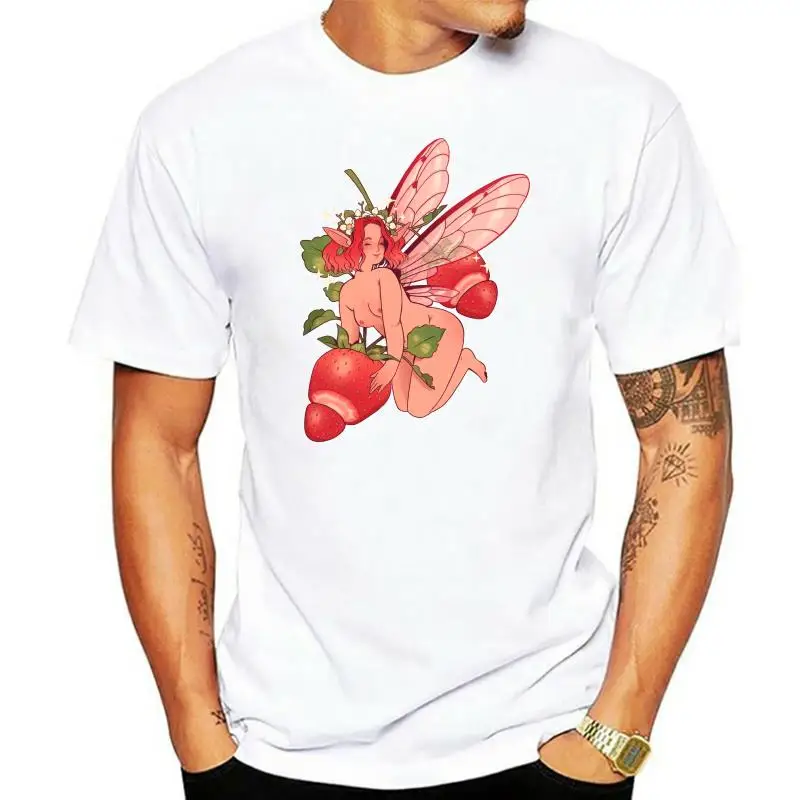 Women 2023 Summer Strawberry Watercolor Fruit Cute Cartoon Lady T-shirts Top T Shirt Ladies Womens Graphic Female Tee T-Shirt