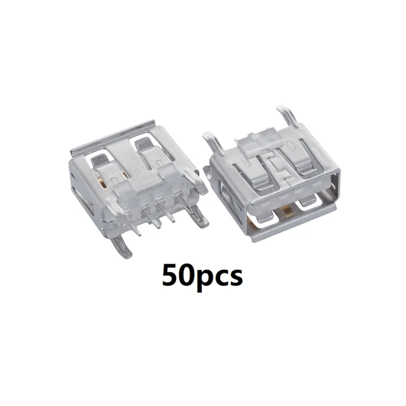 

【B89E】Micro 2.0 USB 4Pin DC Белый тип A Cabriole Leg 180 градусов Женский разъем Разъем 50 шт. Материнская плата для ноутбука