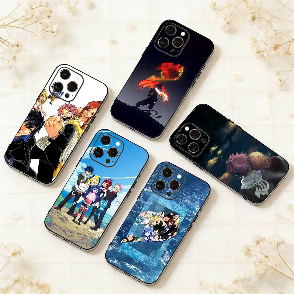 

Fairy Tail Manga Cool JP Phone Case For iPhone 17,16,15,14,13,12,11 Plus,Pro Max,XS,Soft Silicone Black Cover