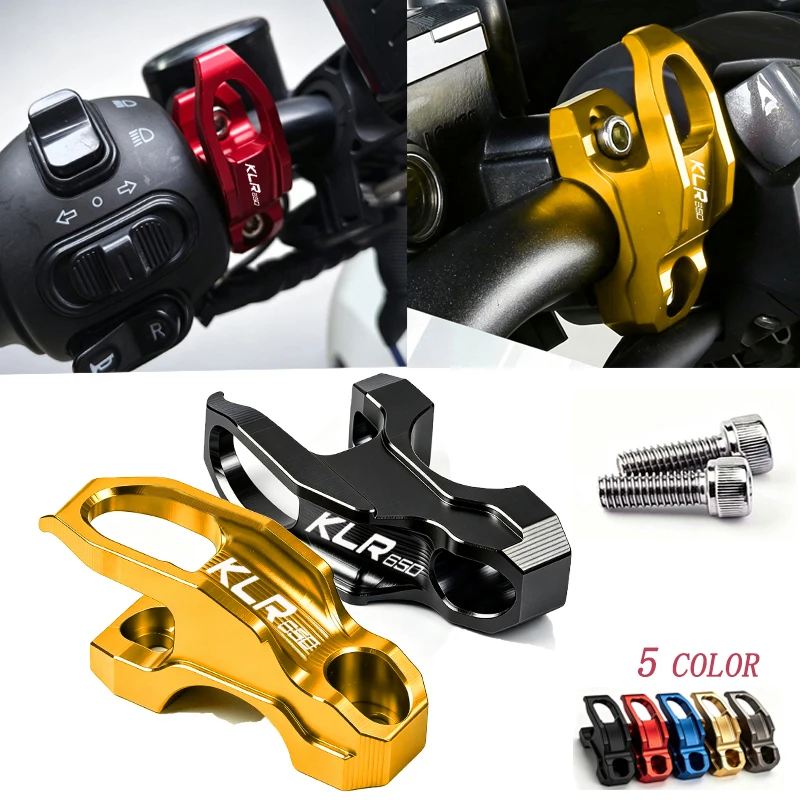 For Kawasaki KLR650 KLX300 KLX300SM KLX230 KLX230SM 300R 230R 140R Motorcycle Handlebar Helmet Duffel Bag Storage Hooks