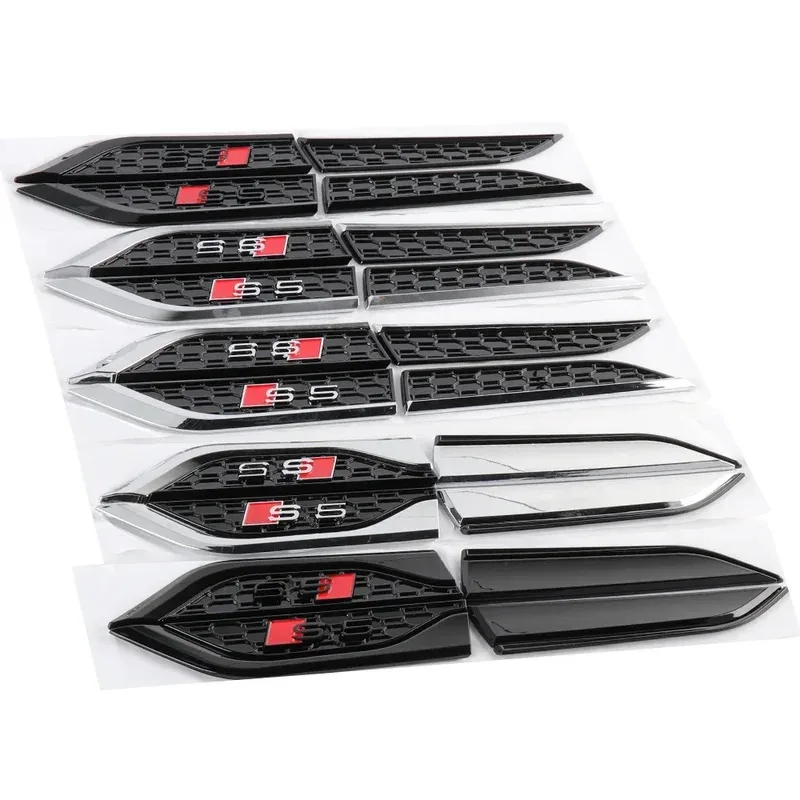 

2PCS Audi 3D ABS Stickers Car Fender Side Emblem for Audi A3 A4 A5 A6 A7 A8 A1 A2 Q2 Q3 Q5 Q7 Q8 S3 S6 RS5 RS6 Car Accessories