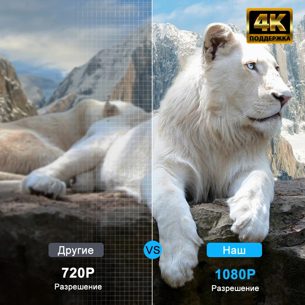 Zhuozhen CR7 TD97 14000 Lumens Vintage Basic Projector Full HD 1080P Manual Focus Beamer For Home Use and Android System