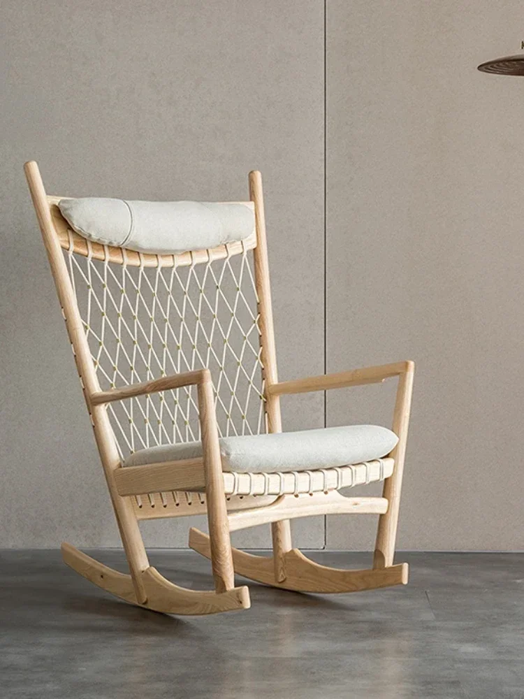 

Solid Wood Living Room Home Nap Modern Single Ash Balcony Leisure Chair