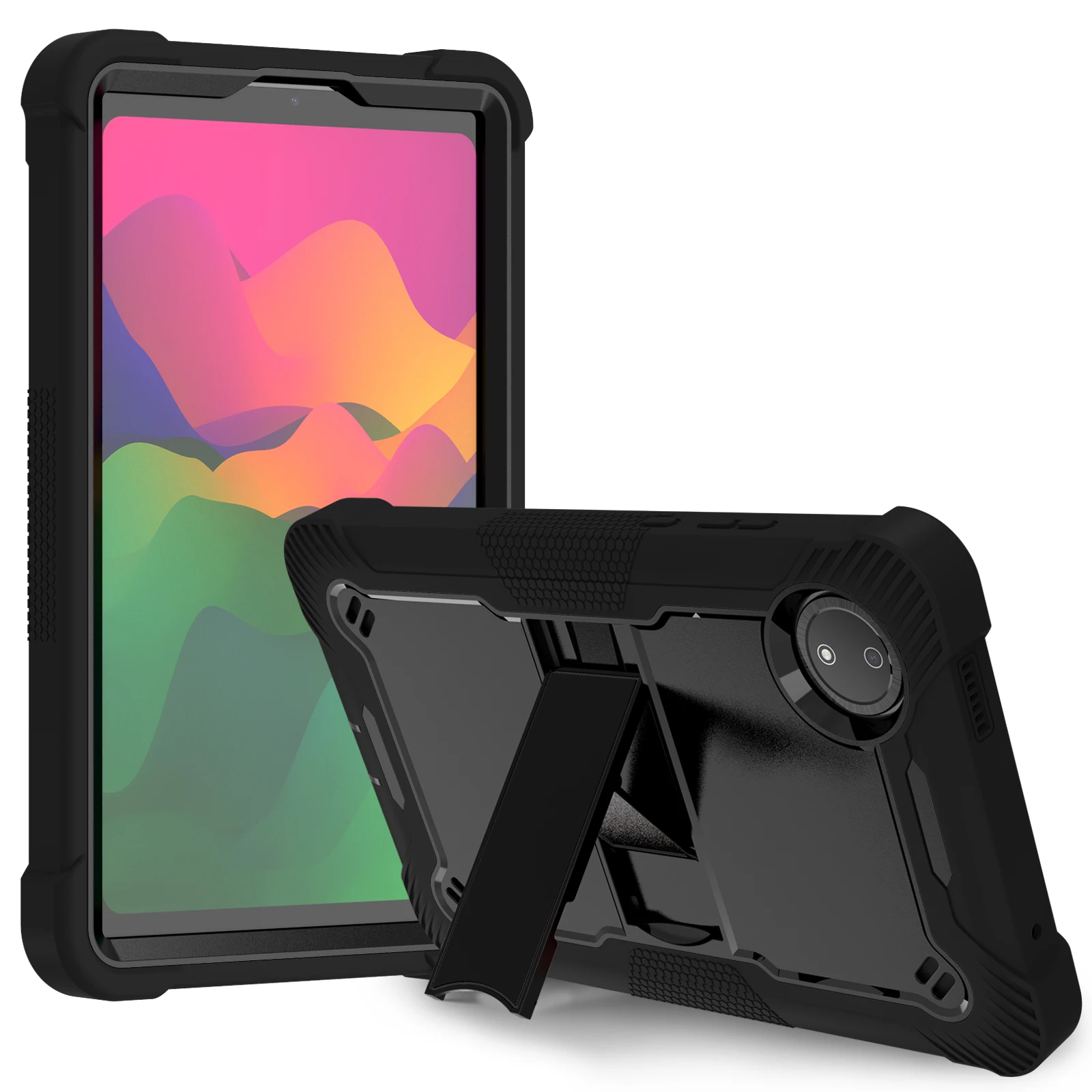 Capa armadura para xiaomi redmi pad se 8.7 polegadas 2024 8.33*4.94*0.35 polegadas crianças tablet capa dura suporte para pc à prova de choque escudo kickstand
