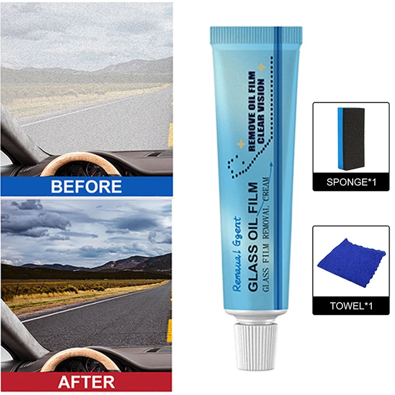 

Glass Oil Film Remover Decontamination Rainproof and Oil Film Removal of Car Front Windshield Windows Car Cleaning Products