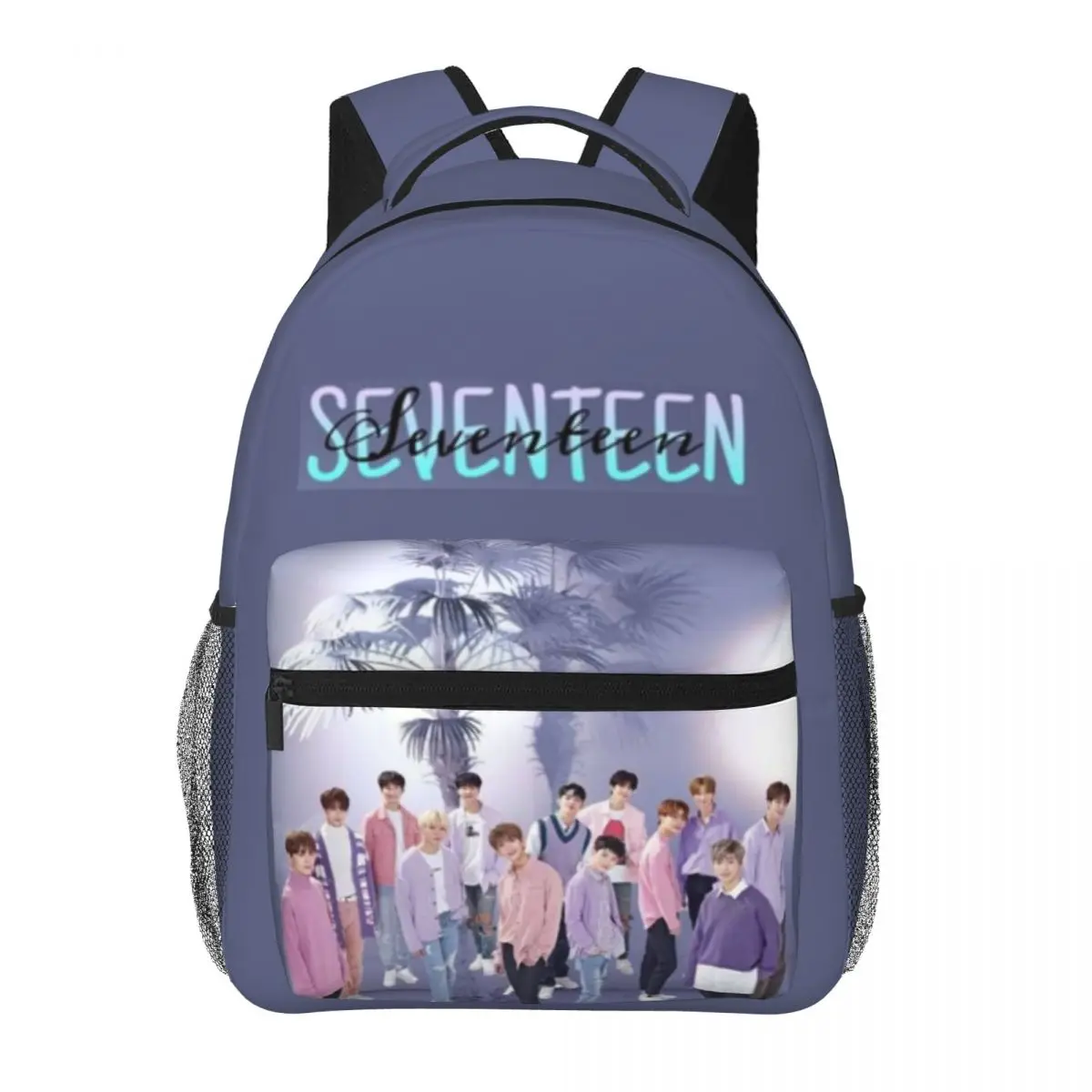 SEVEN-TEEN-mochila ligera con estampado, bolso escolar con patrón de moda, 17 pulgadas, novedad