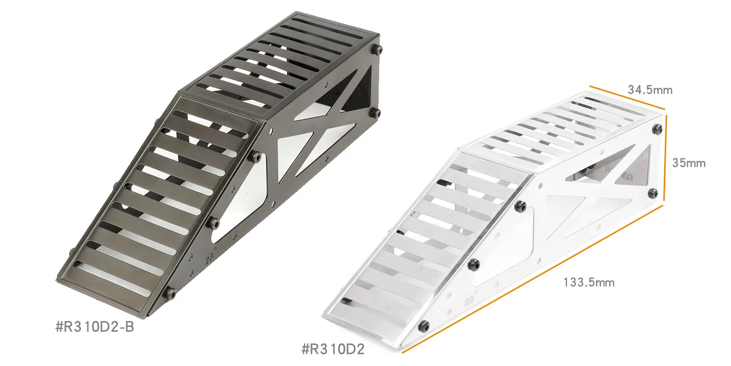 Scene Props Cross Axis Single-sided Bridge Repair Frame Road Barrier For 1/30 Scx30 1/24 Traxxas Trx4m Fms Fcx24m Rc Crawler Car