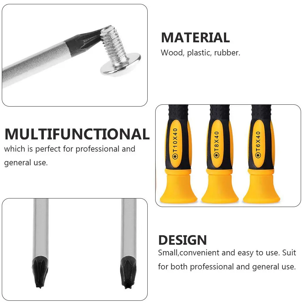 

7Pcs Gamepad Repair Tools Magnetic Screwdriver Set Ergonomic Hand Tools for Gaming Device Disassembly and Repair