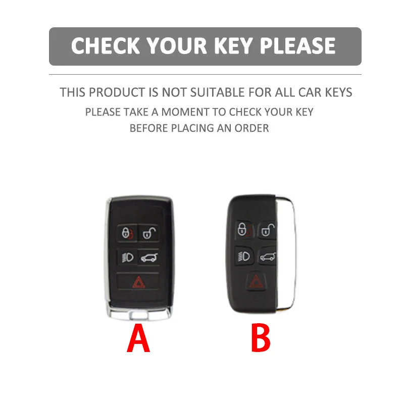 Zinc Alloy Car Key Case Cover Holder For Land Rover Range Rover Discovery 5 Sport For JAGUAR XE XF XJ F PACE Accessories - view 2
