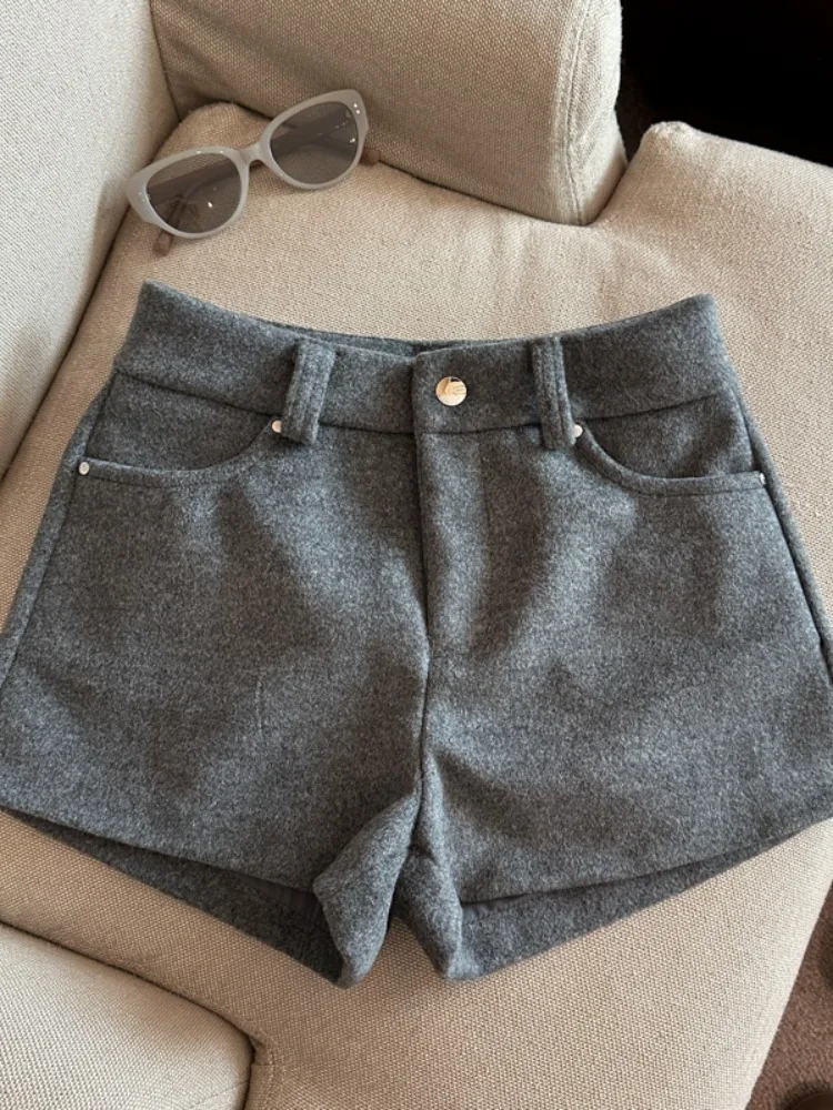 Faion Pantaloni bootcut a vita alta Puro desiderio da donna Strato base in lana sexy Pantaloni casual Allungamento delle gambe invernali