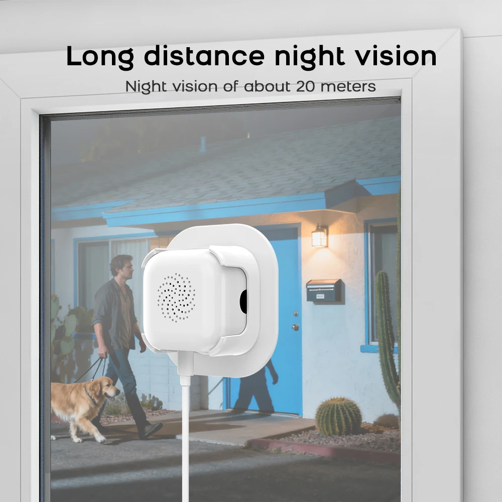 Kamera bezpieczeństwa PGST 3MP HD Mini 2.4G WiFi IP Bezprzewodowa Kamera Monitoringu CCTV Dwukierunkowe Audio Wodoodporna Kamera do Akwarium z Noktowizorem