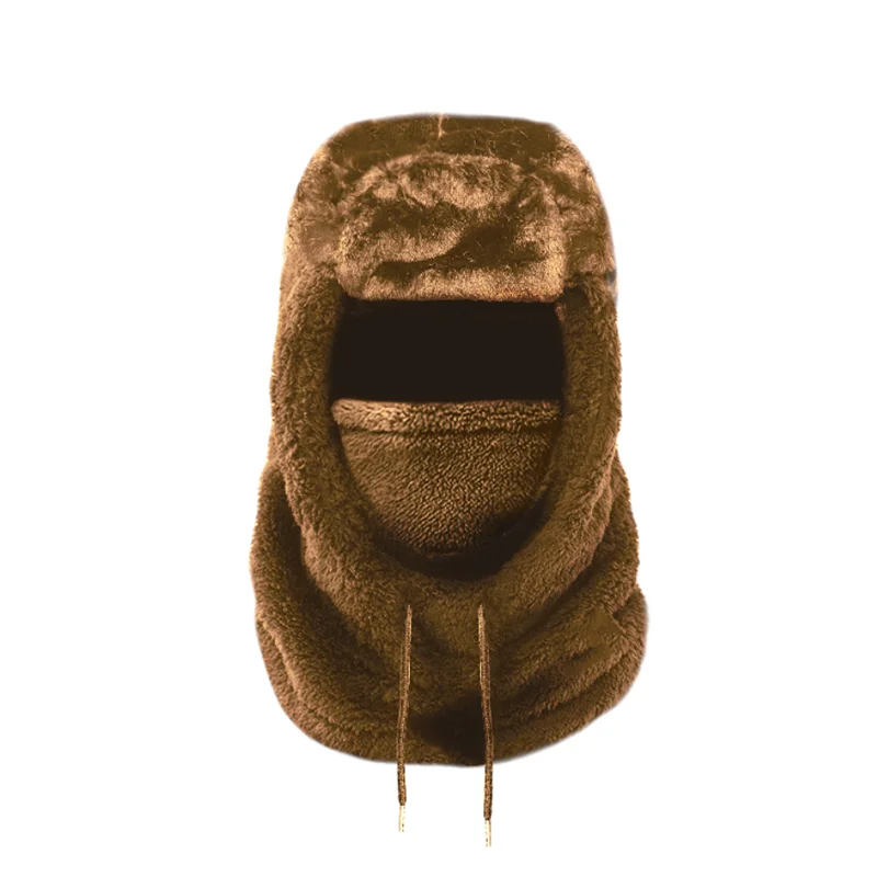 قناع ووشاح قبعة شتوية دافئة قبعة Ushanka بنية قبعة شتوية لطيفة للأولاد والبنات والأطفال قبعة الرسوم المتحركة Gorras