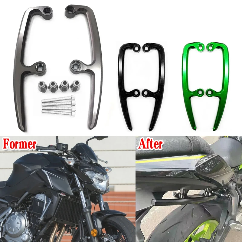 Fit For Kawasaki Ninja 650 2017-2023 Z650 Motorcycle CNC Aluminum Alloy Rear Passenger Seat Handle Grab Bar Ninja650 Accessories