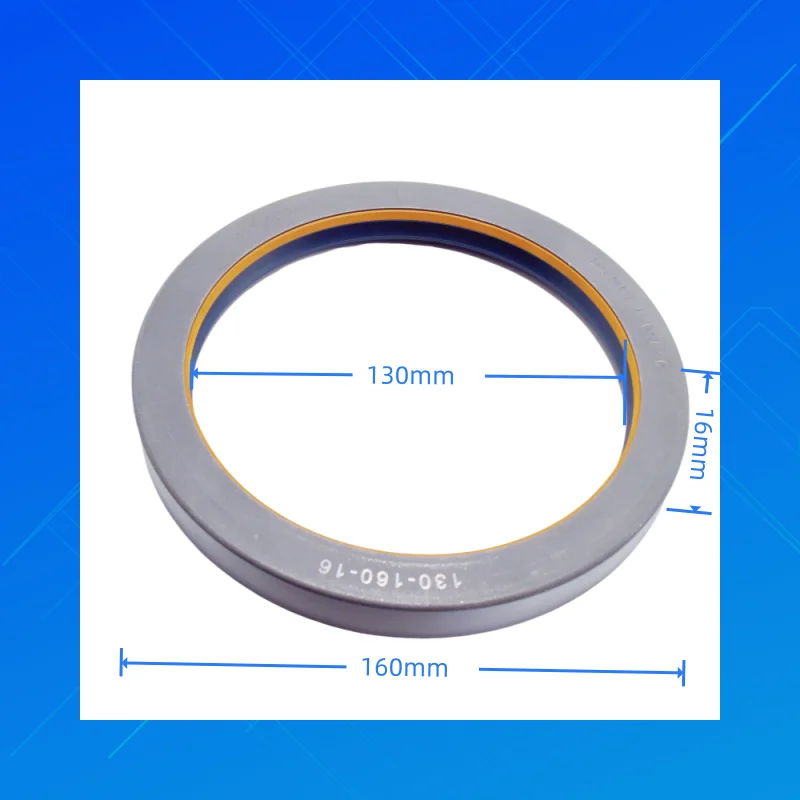 

DMHUI high-quality tractor oil seals, Size 130x160x16 mm, COMBI style, NBR +AU materials, suitable for Corteco 12001919B