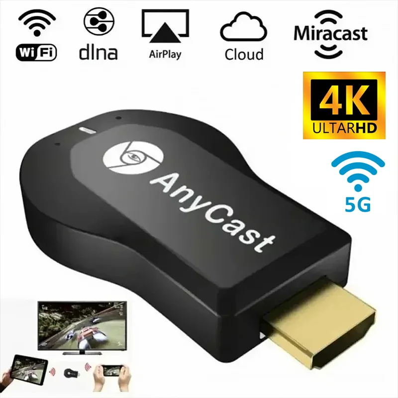 Nuevo M2 Plus inalámbrico HDMI WiFi pantalla 4K 1080P Compatible TV Dongle receptor para DLNA Airplay Miracast para AnyCast para IOS