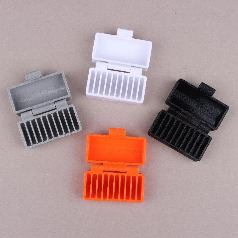 10-Hole CR2032/CR2025 Battery Box Coin Cell Battery Storage Case Portable Batteries Protective Holder Small Battery Organizer