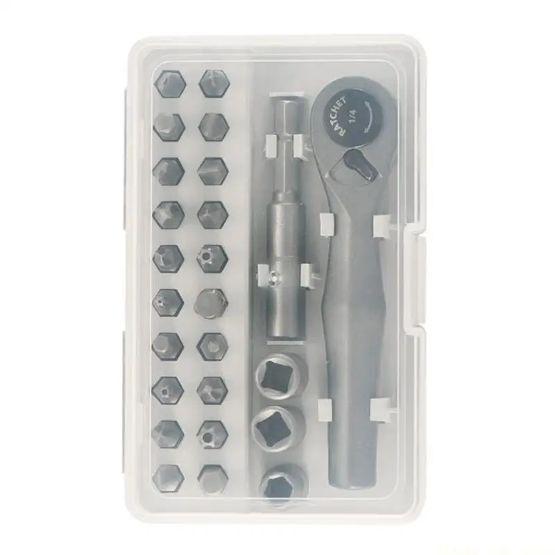 A2BE 72 Tooth Ratchet Screwdriver Narrow Small Space Maintenance Socket Turning