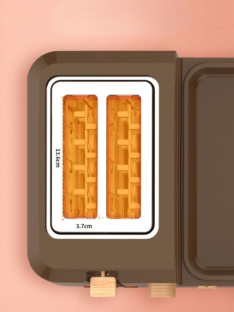 ماكينة إفطار متعددة الوظائف ، محمصة خبز منزلية ، ماكينة شطائر تجارية ، ماكينة طهي ، 4 في 1 ، 4.5 V