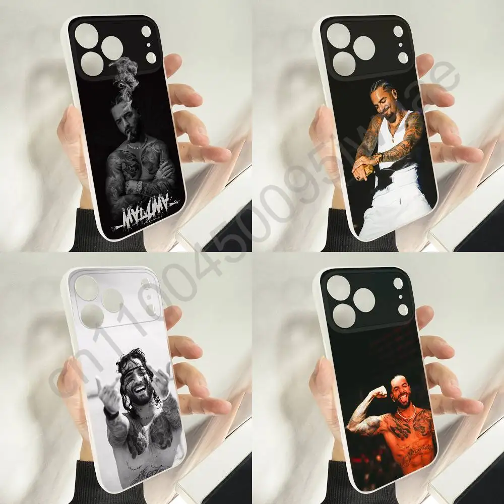 حافظة هاتف Singer M-Maluma لهاتف iPhone 11,16,15,14,13,17,12,Plus,E,Air,Mini,Pro,Max Magnetic Magsafe Soft Cover