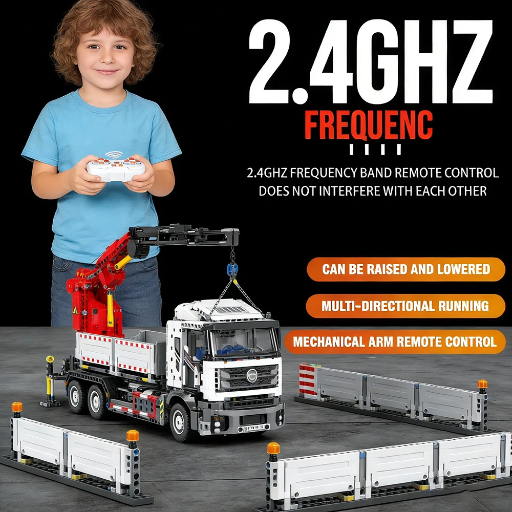 Grúa Mecánica de Ingeniería de Potencia de 2328 Piezas |   Bloques de Construcción de Control Remoto |   Rompecabezas de Alta Dificultad de Ensamblaje