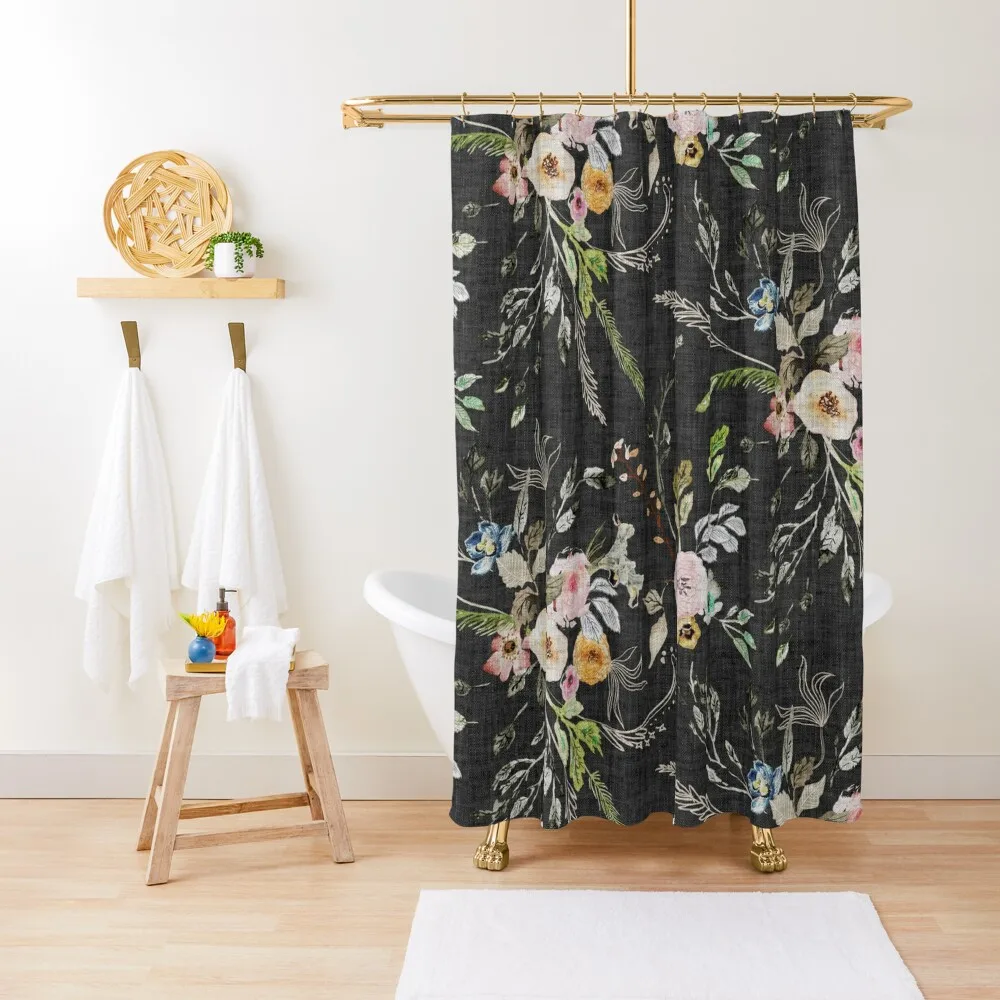 

La Boheme Floral Shower Curtain Shower For Bathroom Window Curtain