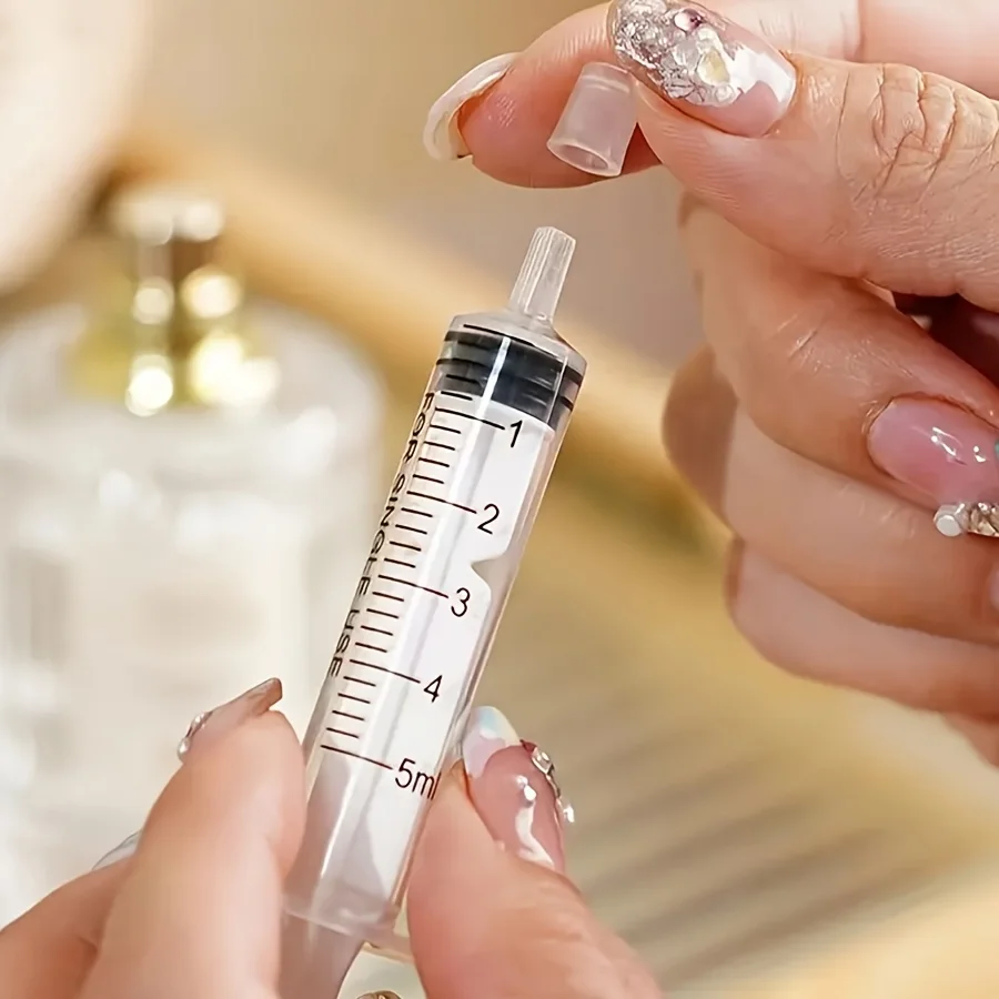 10/20pcs 5ml syringe refills cosmetics for quantitative distribution of refillable bottles QIWU plastic perfume dispenser tool