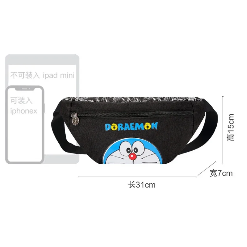 Doraemon monederos para mujer, bolso de mensajero para mujer, bolsos cruzados para mujer, riñonera, estuche de hombro, bolso de pecho deportivo para