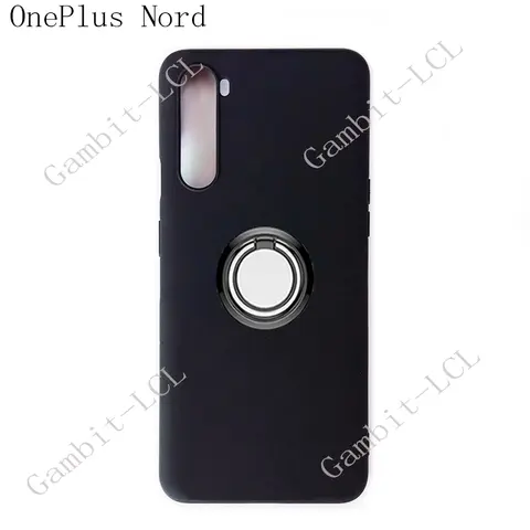 Para OnePlus Nord 8NORD 5G 1 + Nord Z AC2001 AC2003 soporte de anillo trasero funda de teléfono Smartphone TPU funda de silicona suave