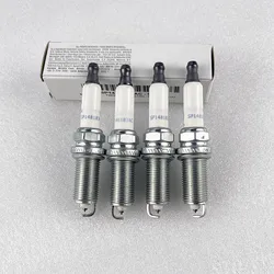 NBJKATO Brand New Genuine 4PCS Spark Plugs 68148183AC, SP148183AC For Jeep Cherokee Renegade 2.0L, 2.4L Dodge Dart