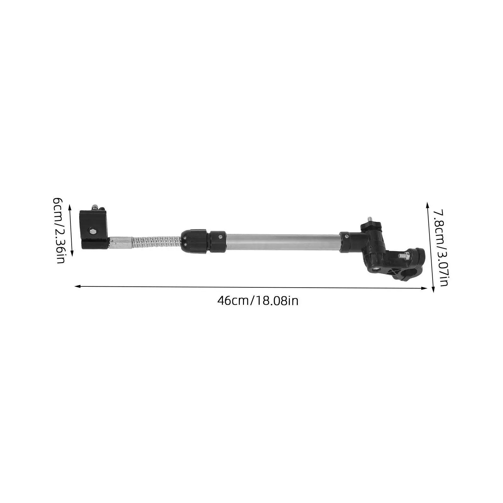 Umbrella Mount Holder for Stroller Baby Stroller Attachment Adjustable Clamp 360 Degree Rotation Clamp for Wheelchair Bicycle