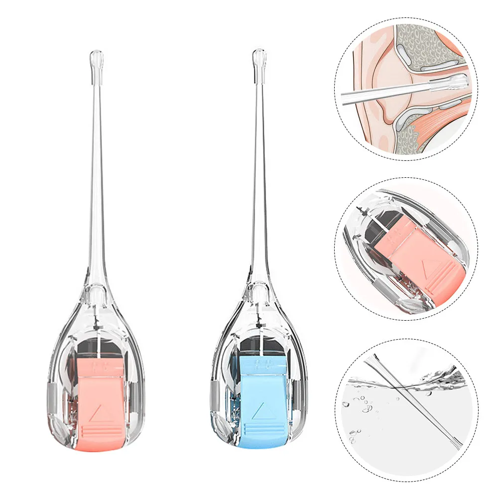 2Pcs Silicone Baby Ear Spoons Earwax Removal Tools Visual Scoops for Effective Ear Cleaning Hygiene Earwax Removal Tools