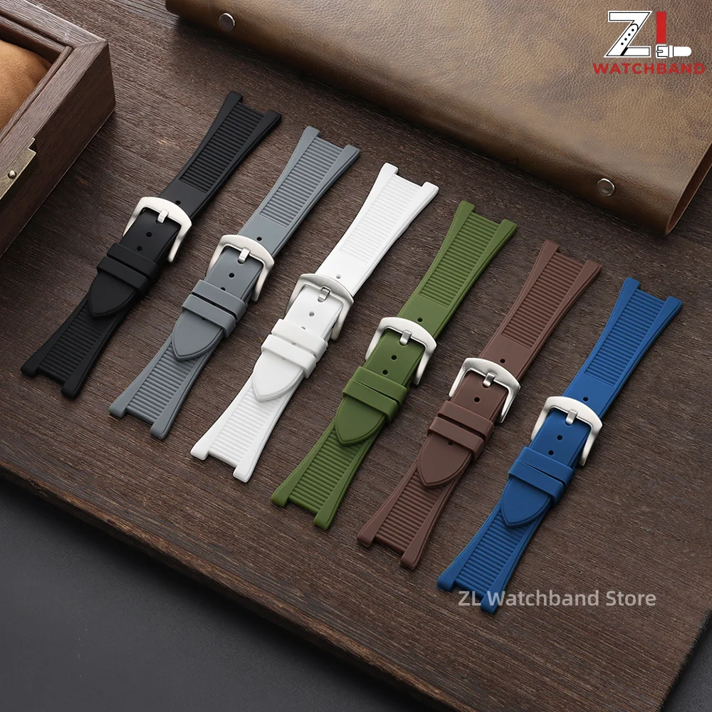 25mm*13mm Silicone Watch Strap for Patek Philippe For Nautilus 5711/5712/5726/5980 Replacement Bracelet Waterproof Rubber Belt