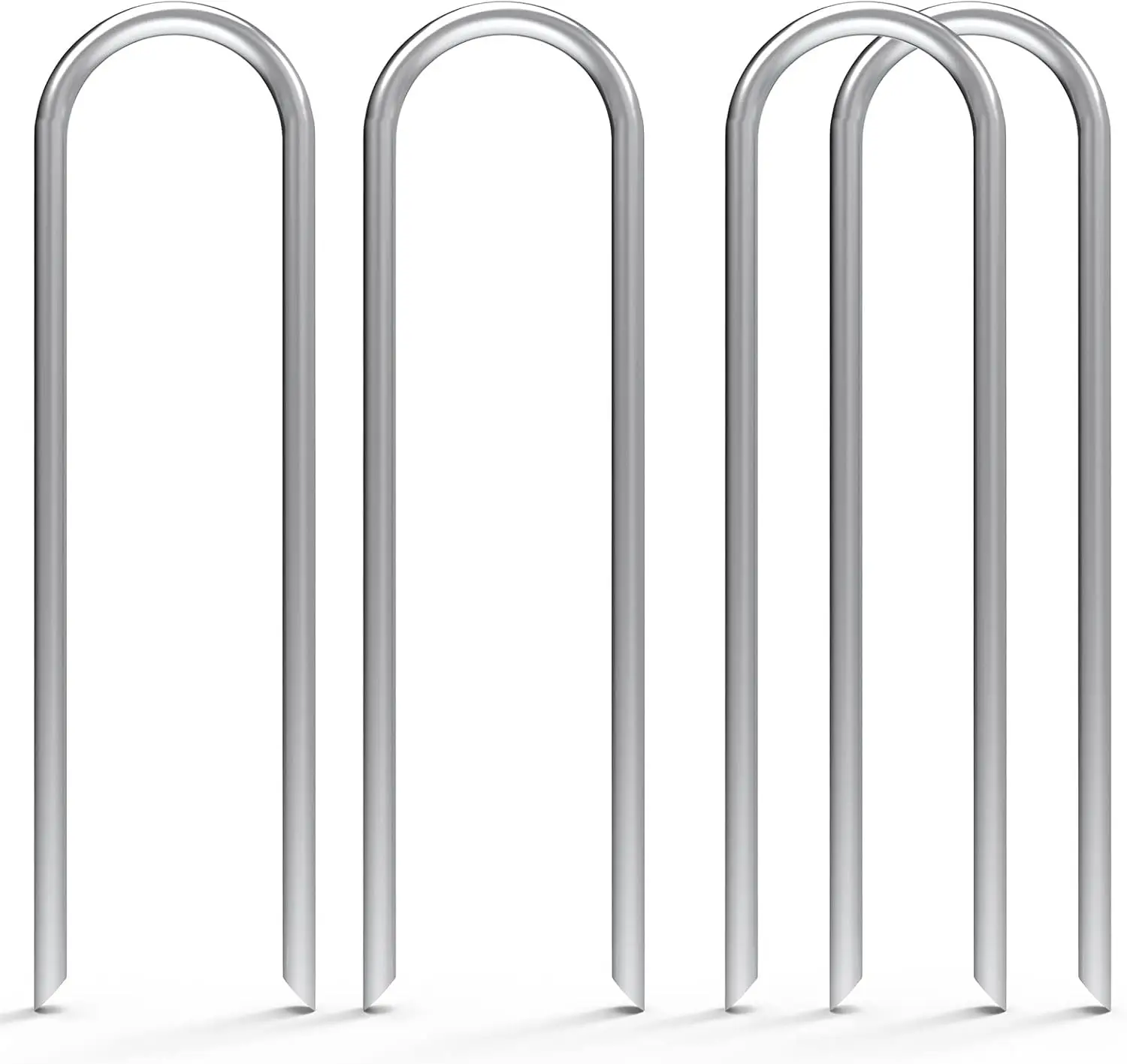 

Heavy-Duty U-Shaped Wind Stakes, Galvanized Steel Ground Anchors, Trampoline Stakes, Heavy-Duty Trampoline Anchor Kits