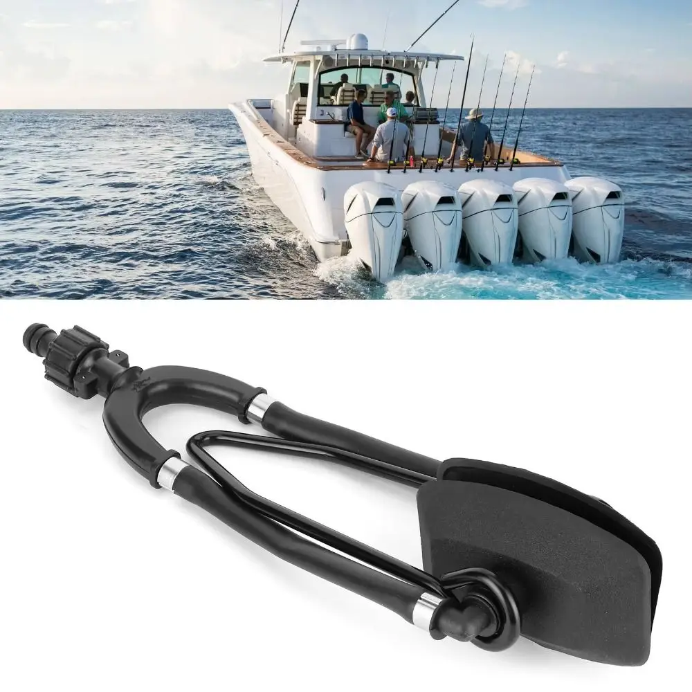 Universal Outboard Motor Water Flusher Dual Water Feed Round Ear Cups Engine Flusher Large Rectangular Sand Salt Flush