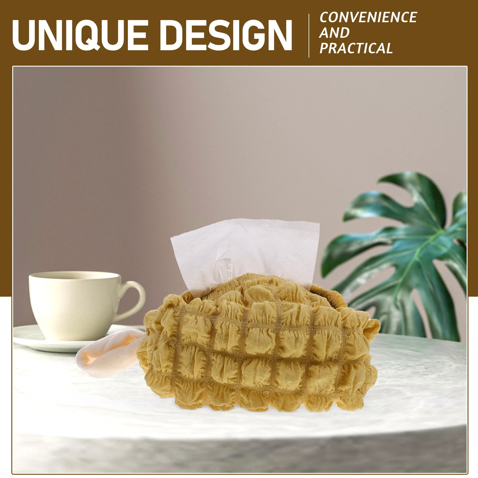 

Tissue Box Cover Napkin Dispenser Storage Holder Car Home Office Decorative Tissue Holder Refillable Paper Box