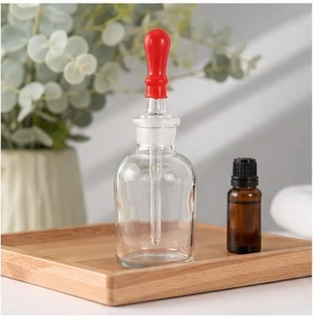 10Pcs Lab Glass Dropper Bottles Frosted 60Ml Small Clear Essential Oil Medicine Liquid Travel Bottle Set Travel Bottle Dropper