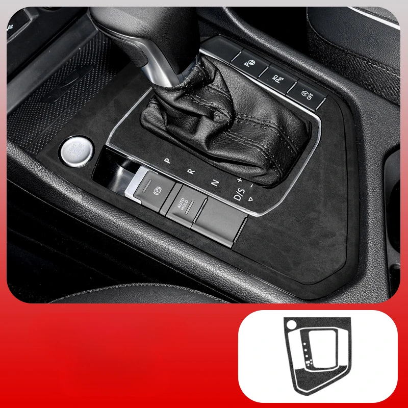 インテリアセンターコンソールスエード保護フィルムフォルクスワーゲンティグアン-l-22-25-空調パネルドア装飾ストリップステッカー