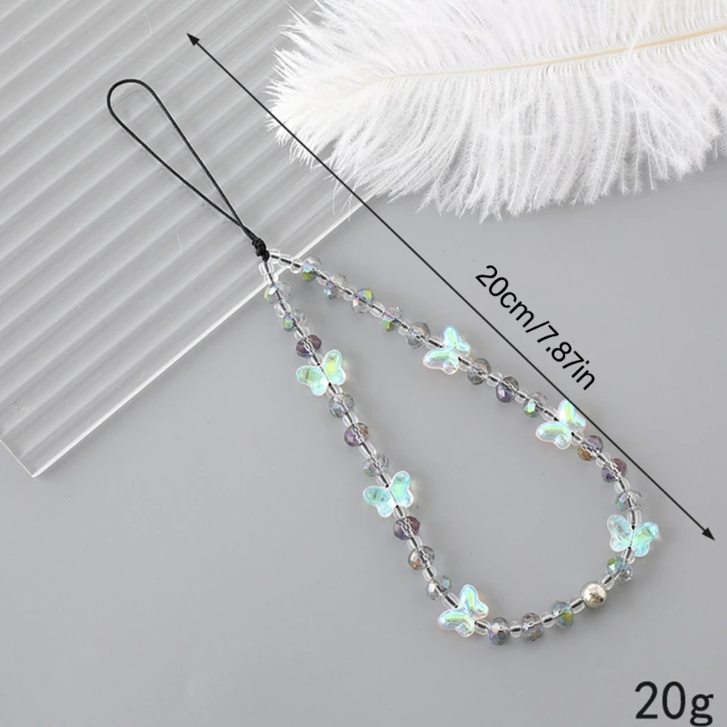 Pulseira telefone charme alça móvel telefone charme contas corrente jóias pedra cristal cordão antiperdido para mulher menina